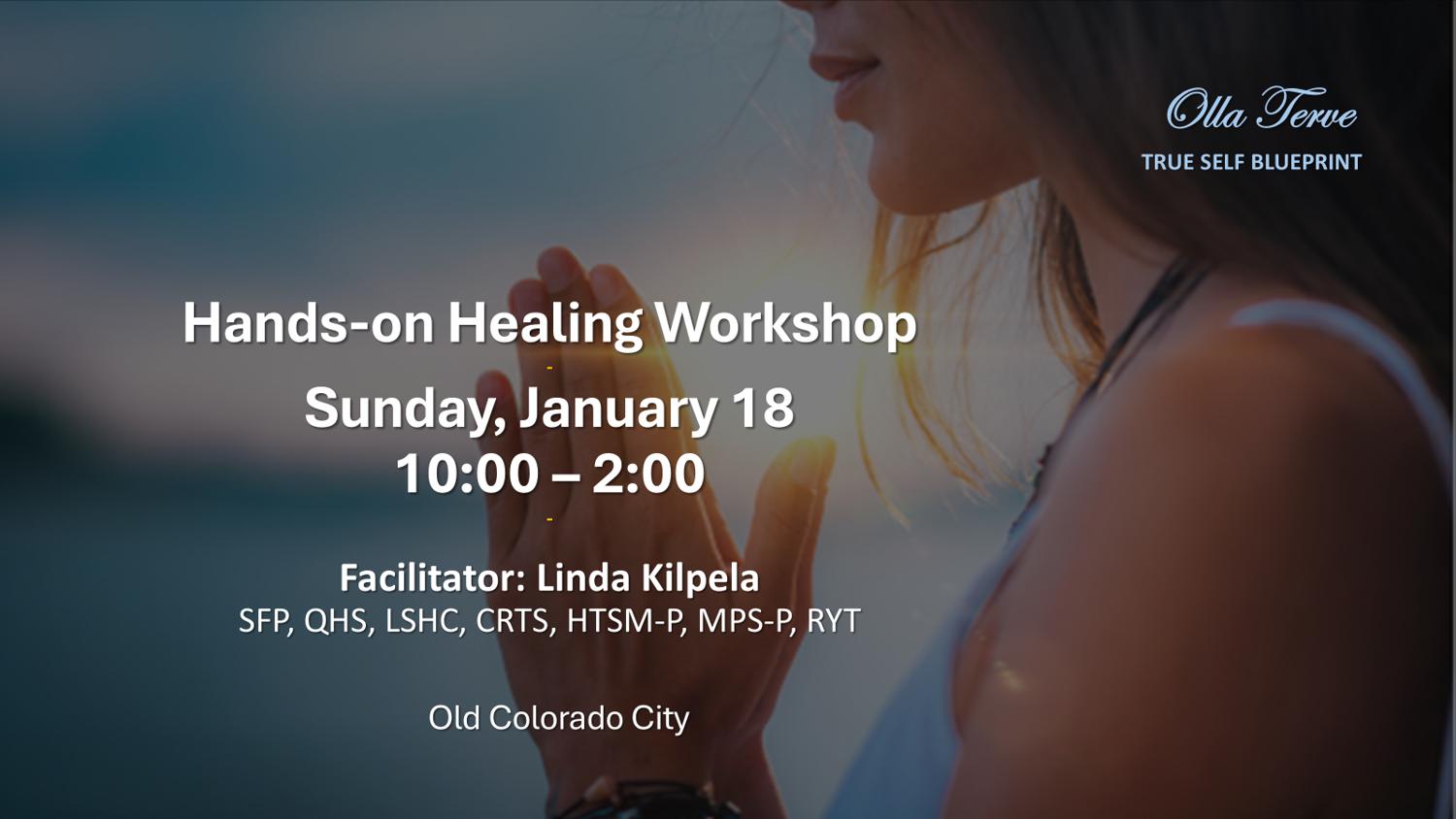Hands on Healing event with Olla Terve Healing Arts in Old Colorado City