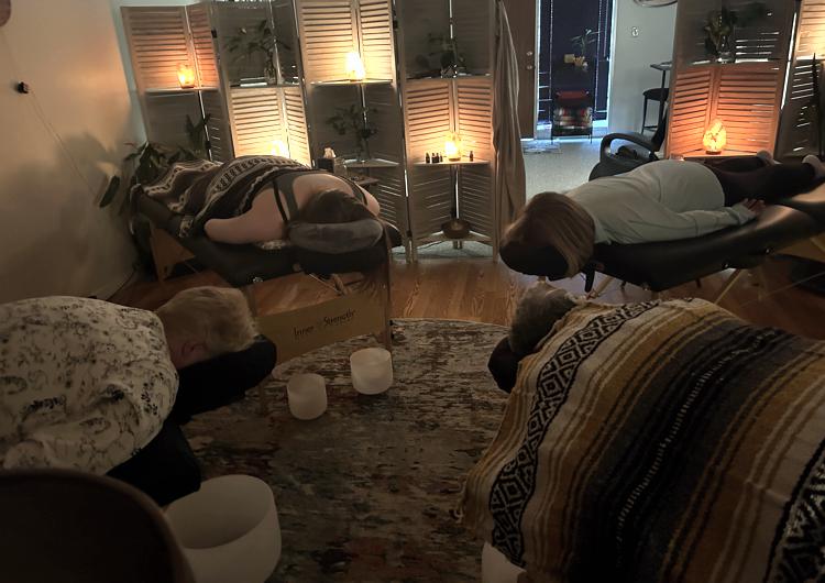 Spinal Flow with Sound Bath for Four at Olla Terve, Pagosa Springs